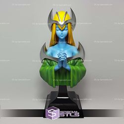Basic STL - Mystical Elf Bust 3D Model — view 1