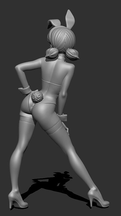 Adult Marinette Dupain Chen Ladybug - Bunny Suit 3D STL Model — view 3