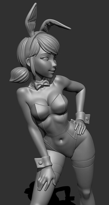 Adult Marinette Dupain Chen Ladybug - Bunny Suit 3D STL Model — view 5