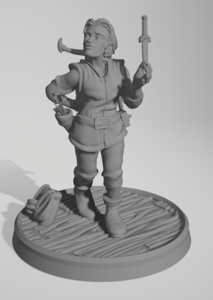 Halfling Rogue.stl 3D Model