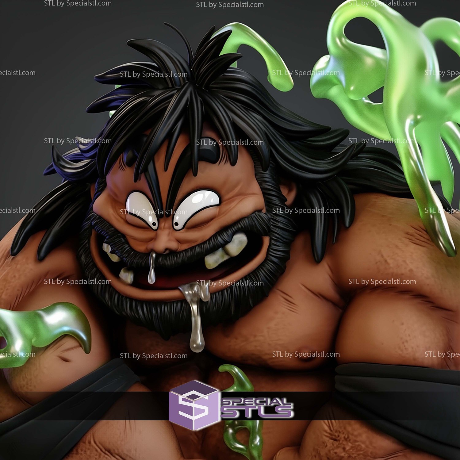 Bacterian Dragonball STL Files 3D Model — view 4