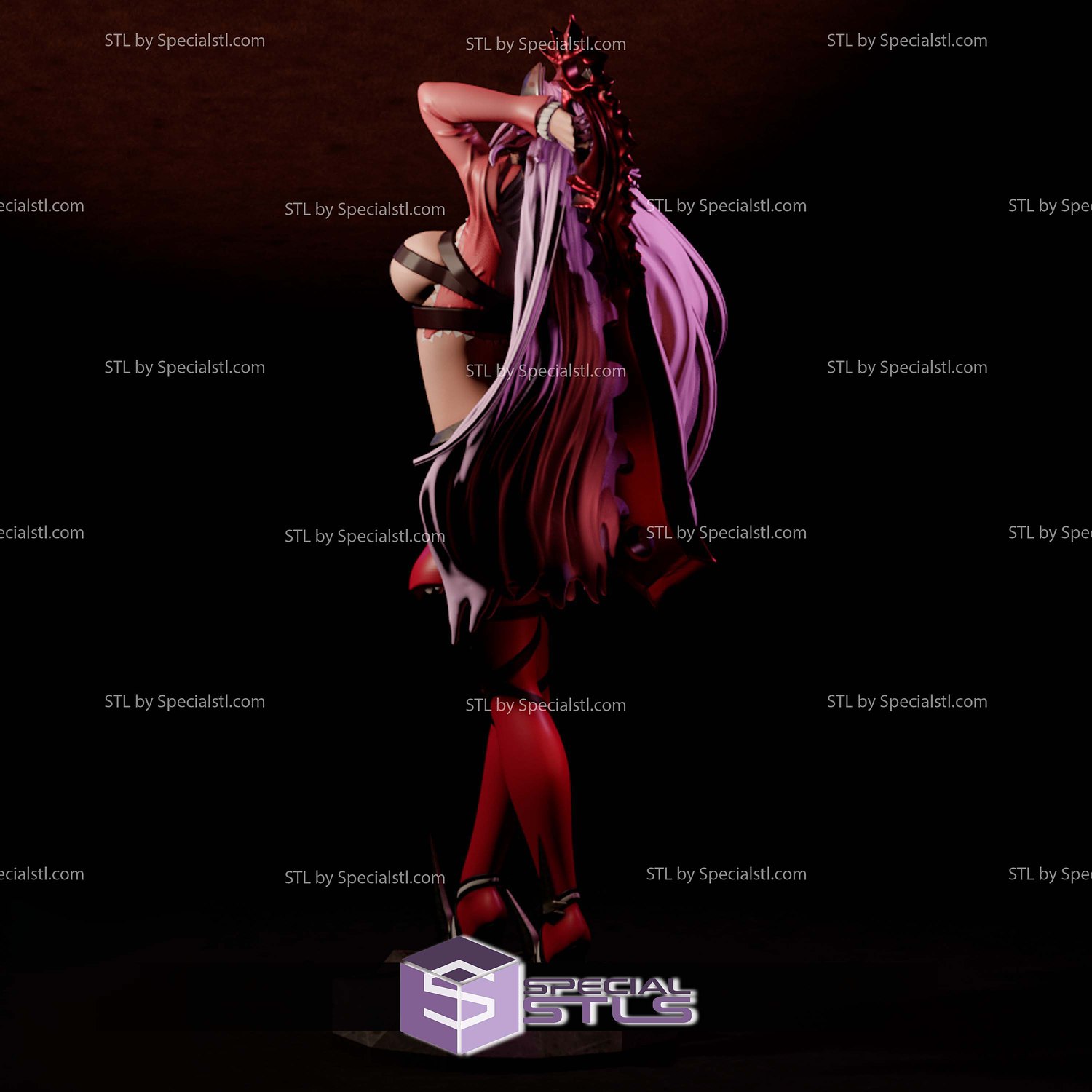 Queens Blade Aldra Sculptures 3D Printing STL Model — view 4
