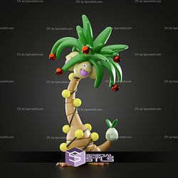 Basic Pokemon Collection Exeggcutor Tree 3D STL Model