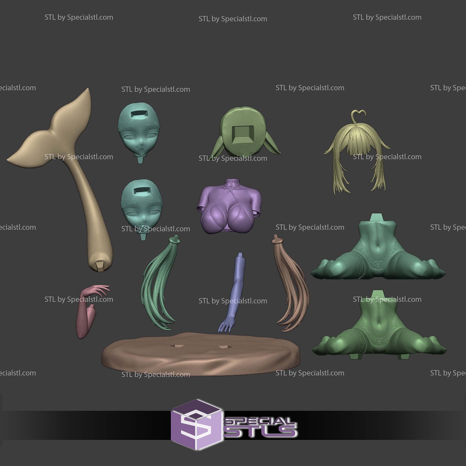 Shylily Vtuber 3D Printer Files STL Model — view 7