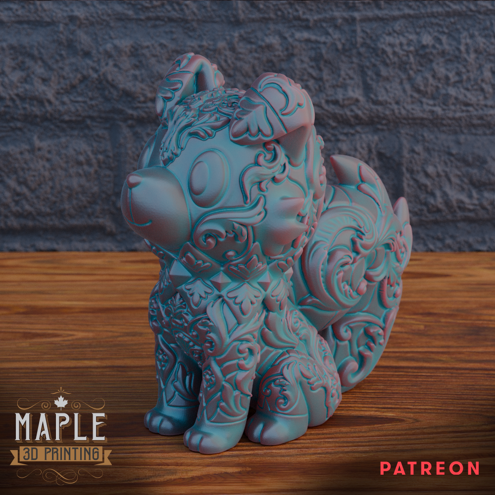 744. Rockruff - Ornamental and Basic - Pokemon 3D STL Model