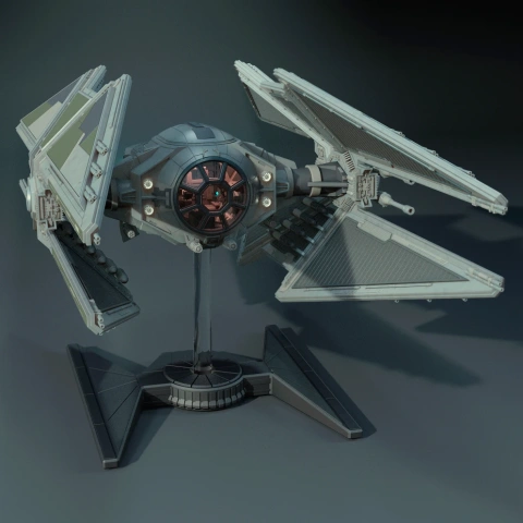 TIE Avenger 3D Printer Files | Assembly + Action STL Model
