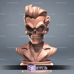 Mini Bust Character Collection STL Ghost Rider 3D Model