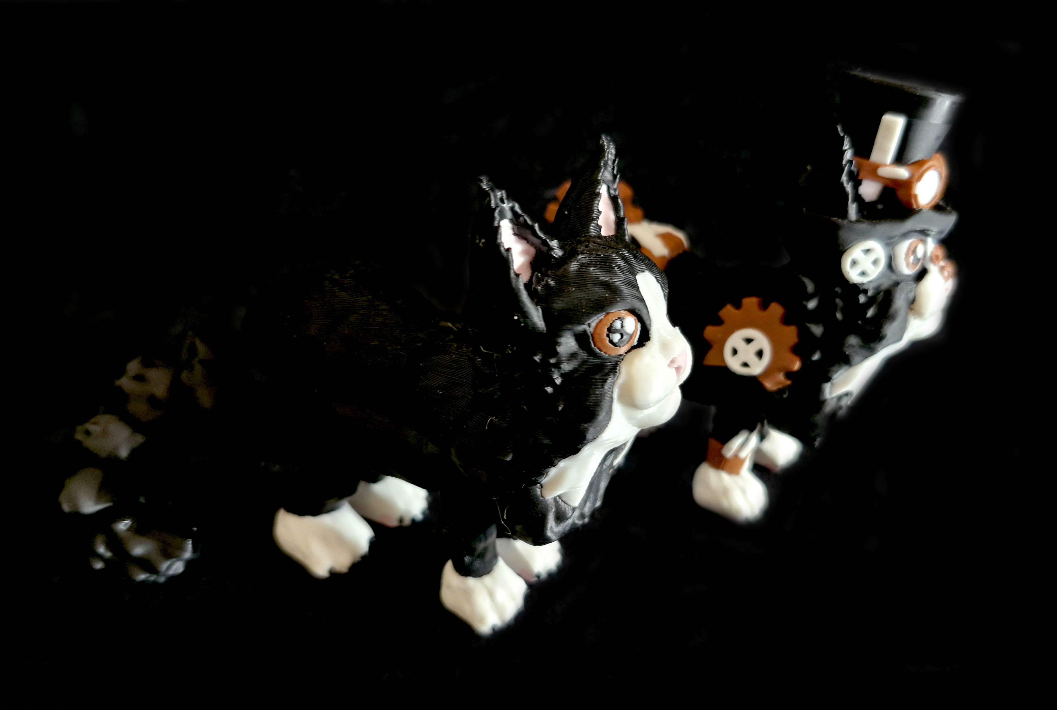 Maine Coon & steampunk Kitten (Personal Use) 3D STL Model