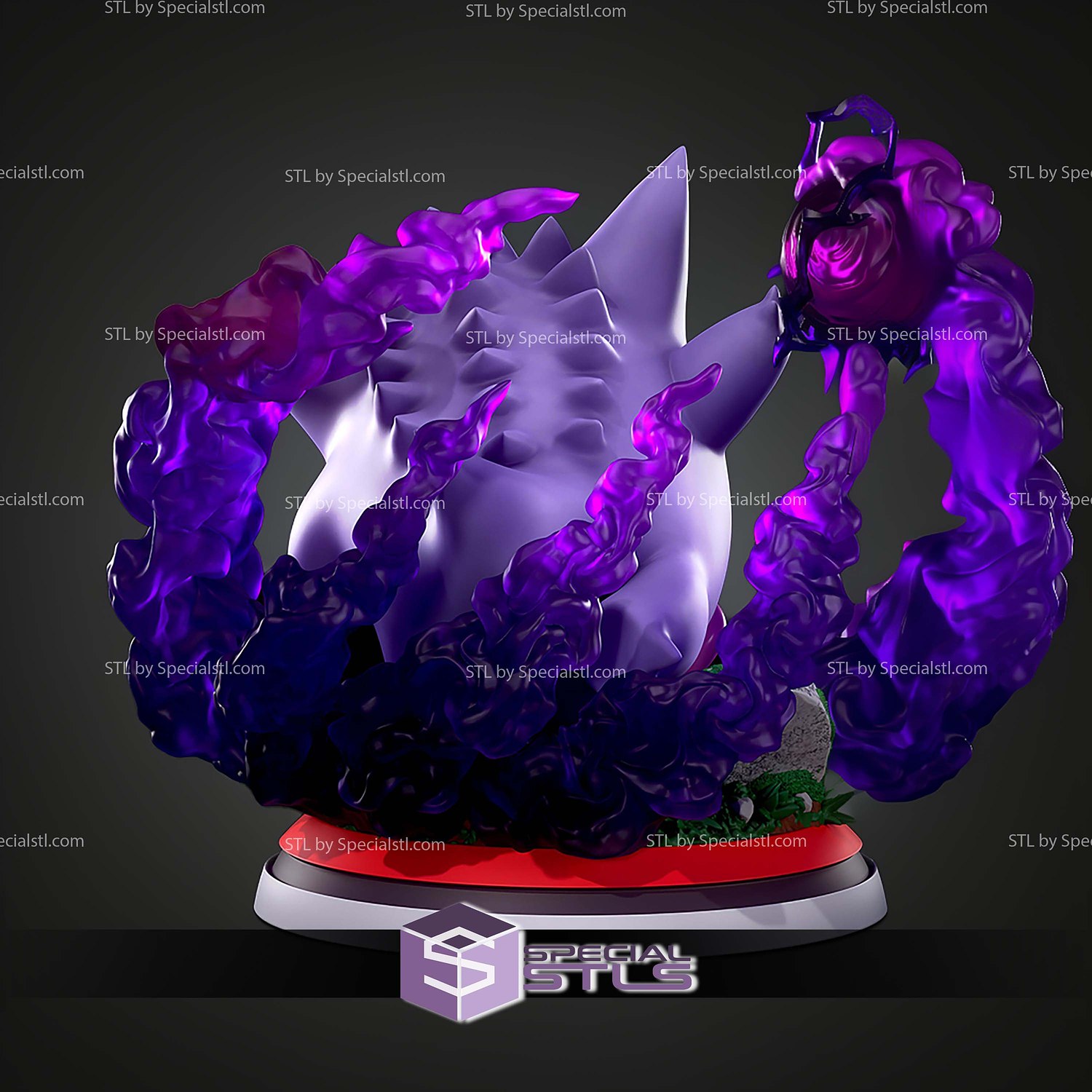 Gengar Moon Pokemon STL Files 3D Model — view 2