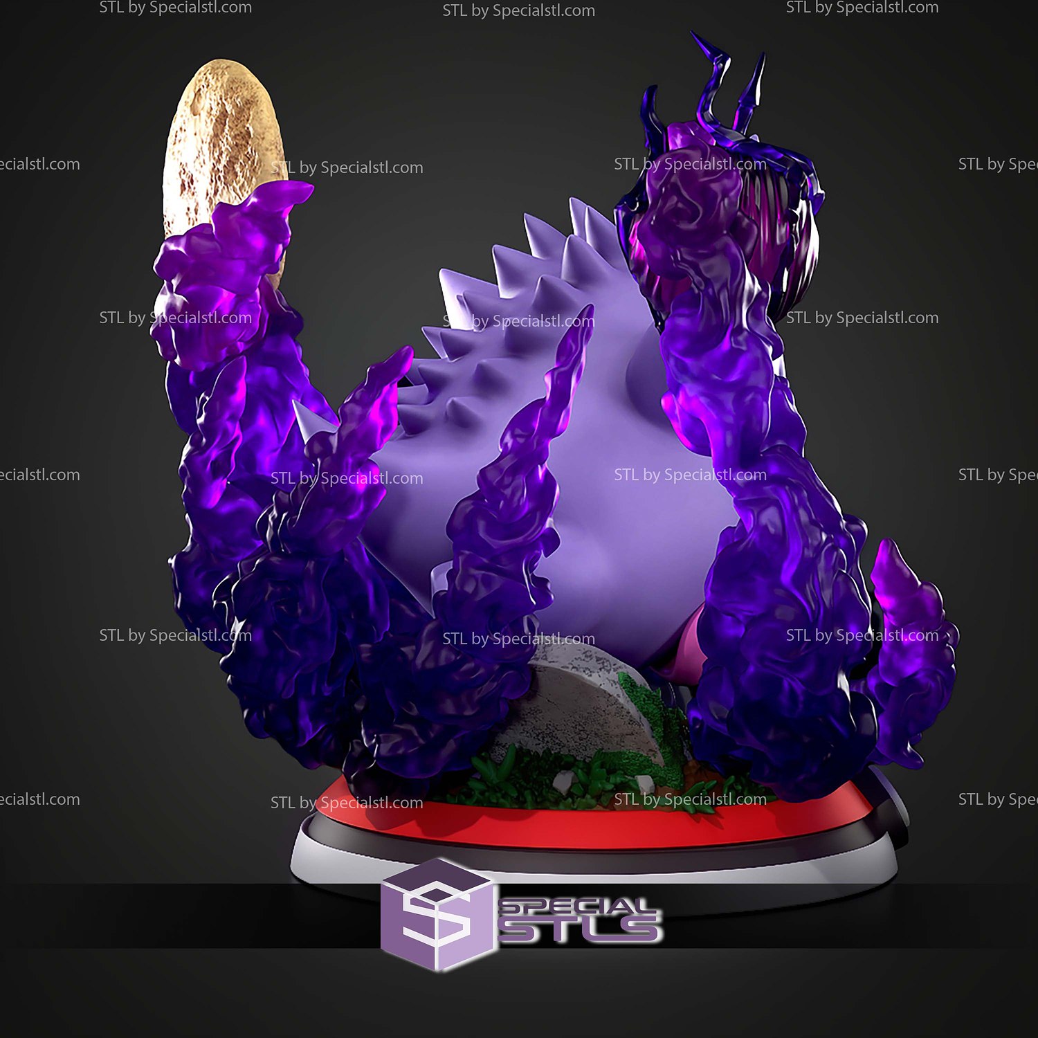 Gengar Moon Pokemon STL Files 3D Model — view 5