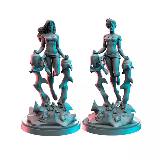 Ms Timely Captain Timely IX - Detailed Tabletop Figurine 3D STL Model