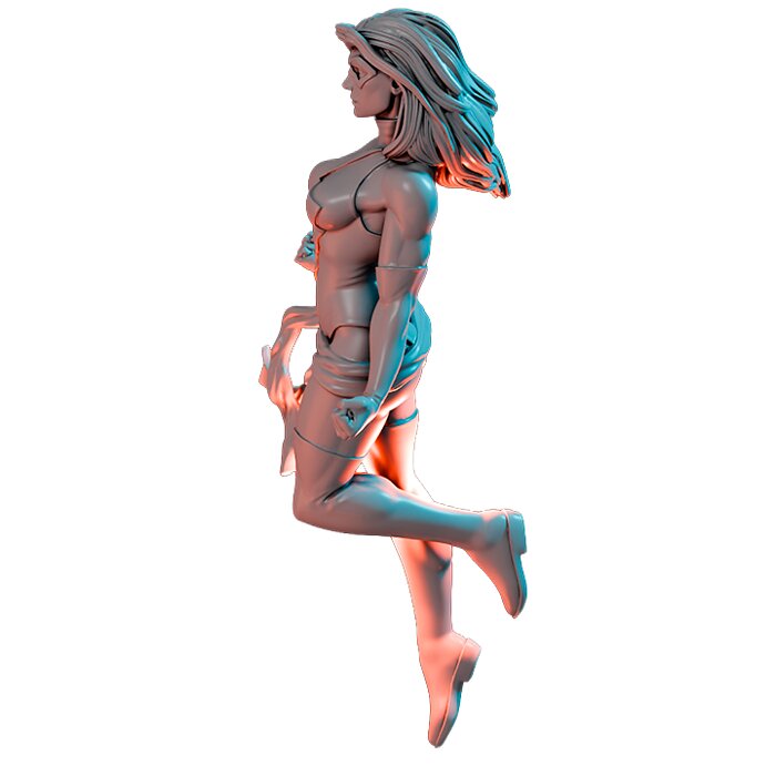 Ms Timely Captain Timely IX - Detailed Tabletop Figurine 3D STL Model — view 5