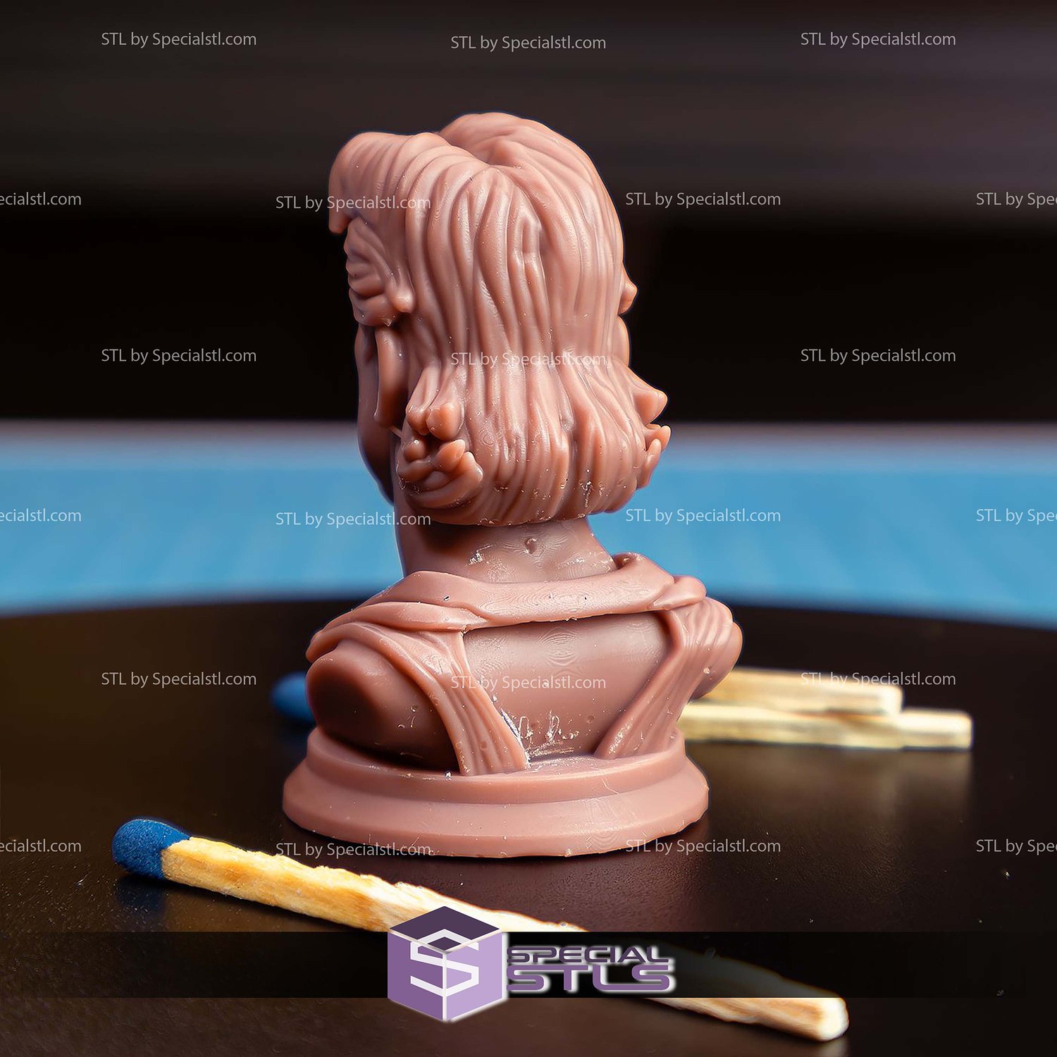 Mini Bust Character Collection STL Rambo 3D Model — view 2