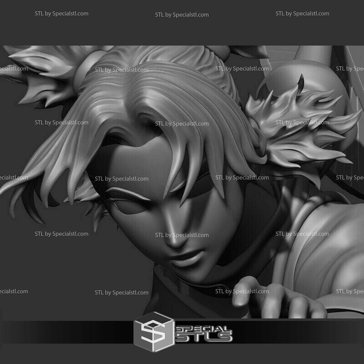 Temari Naruto Digital STL Files 3D Model — view 4