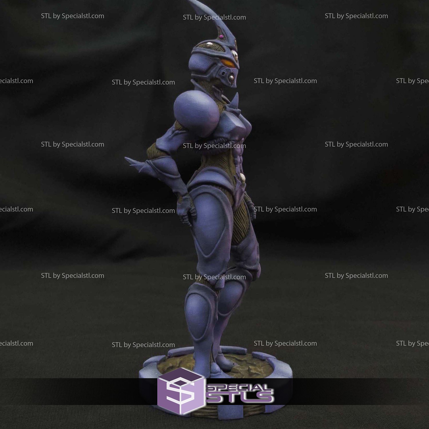 Guyver Girl Standing 3D Printer Files STL Model — view 3