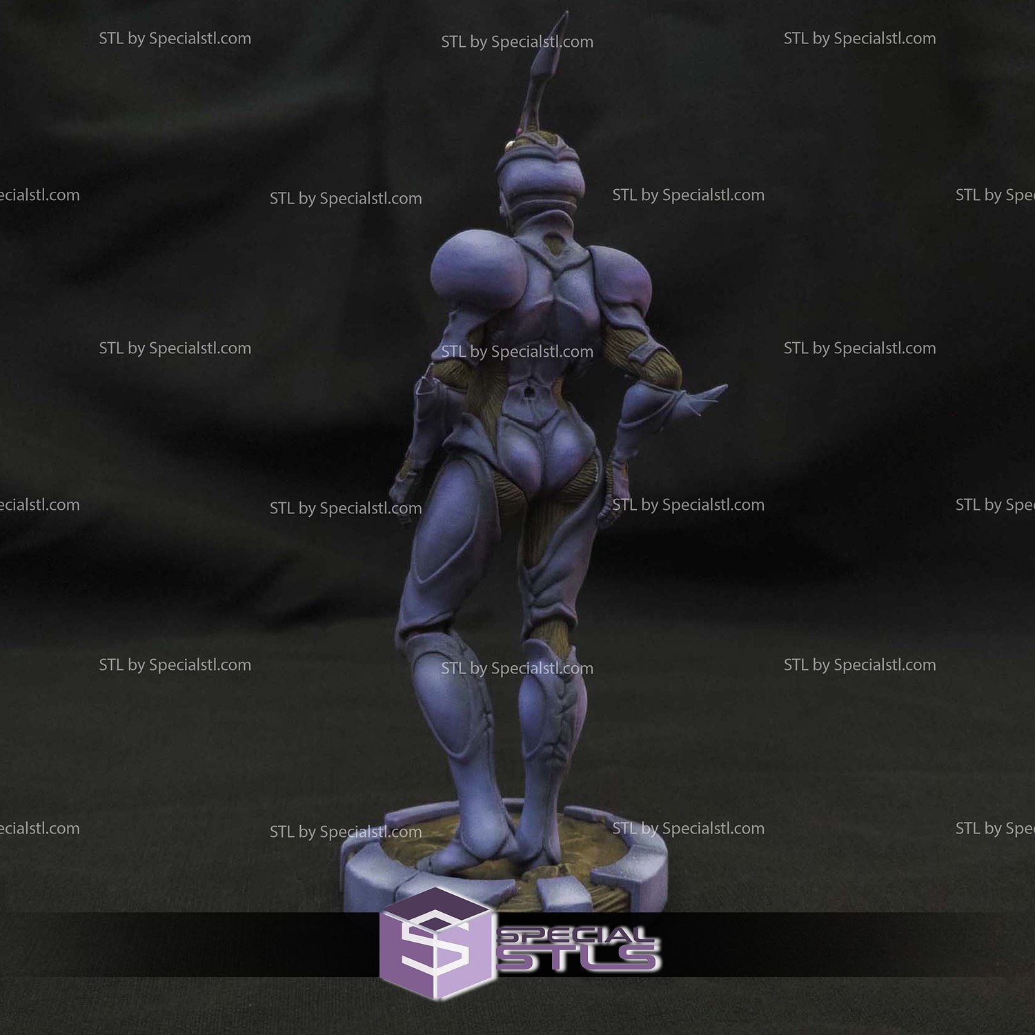 Guyver Girl Standing 3D Printer Files STL Model — view 4