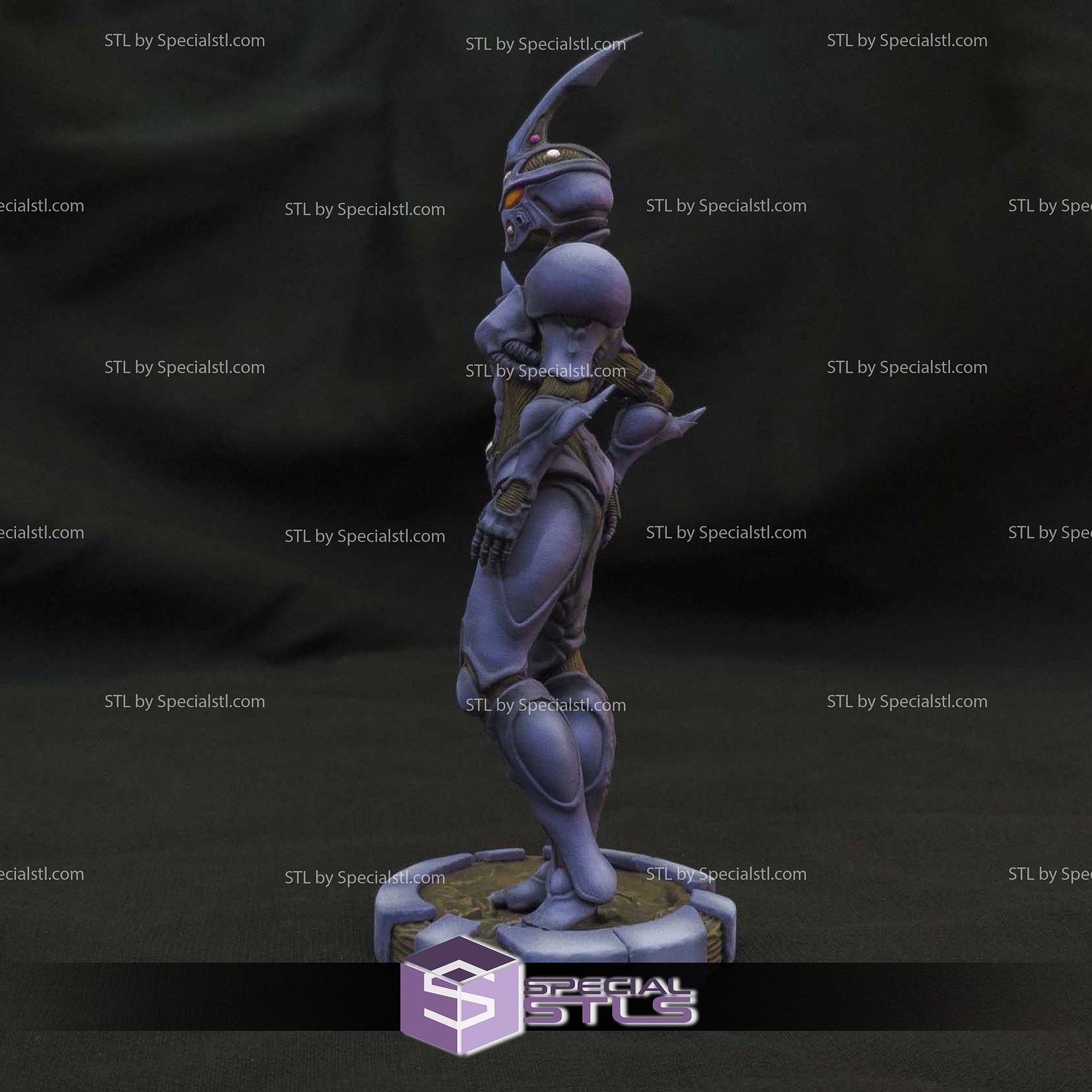 Guyver Girl Standing 3D Printer Files STL Model — view 5