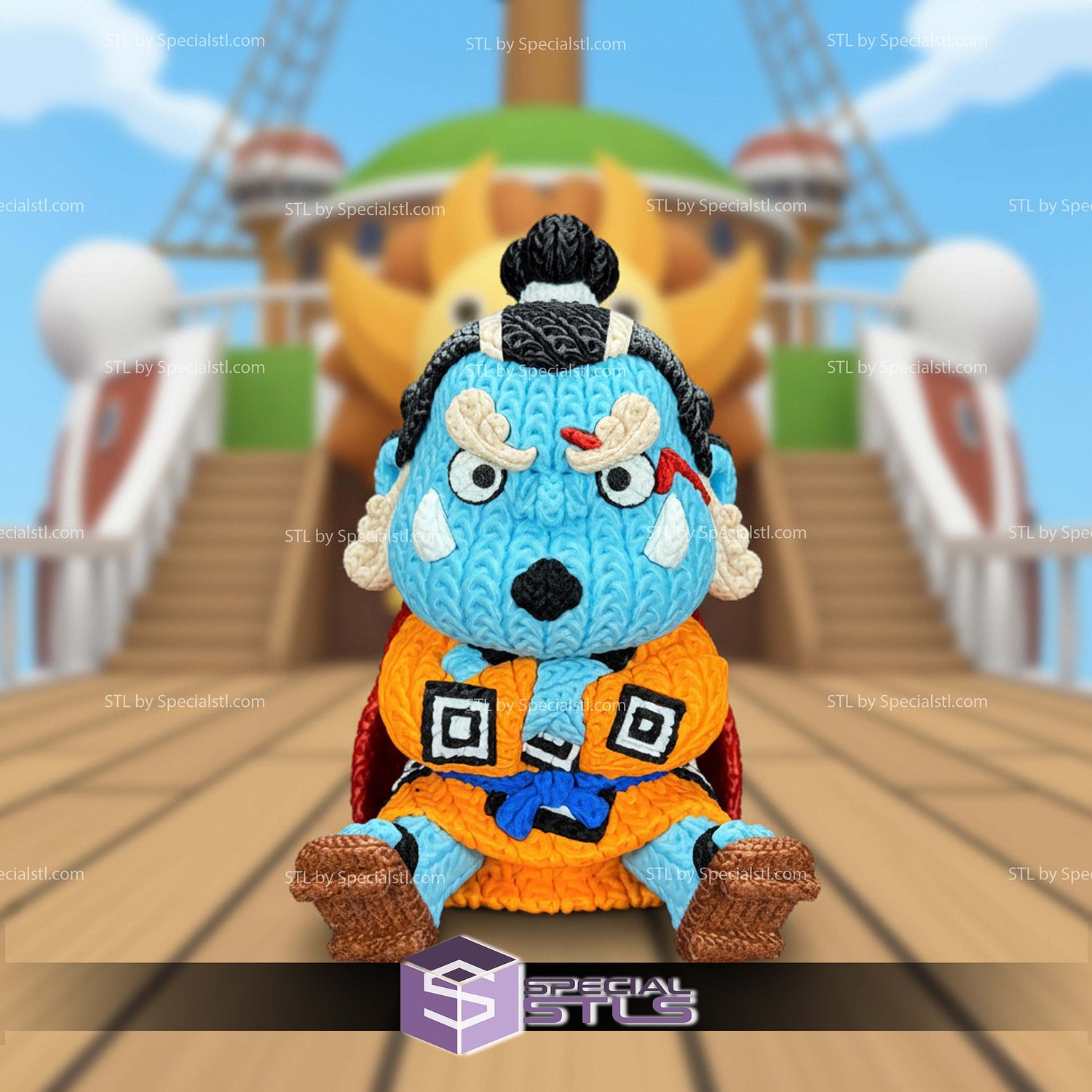 Super Basic STL Knitted Jinbe 3D Model — view 5