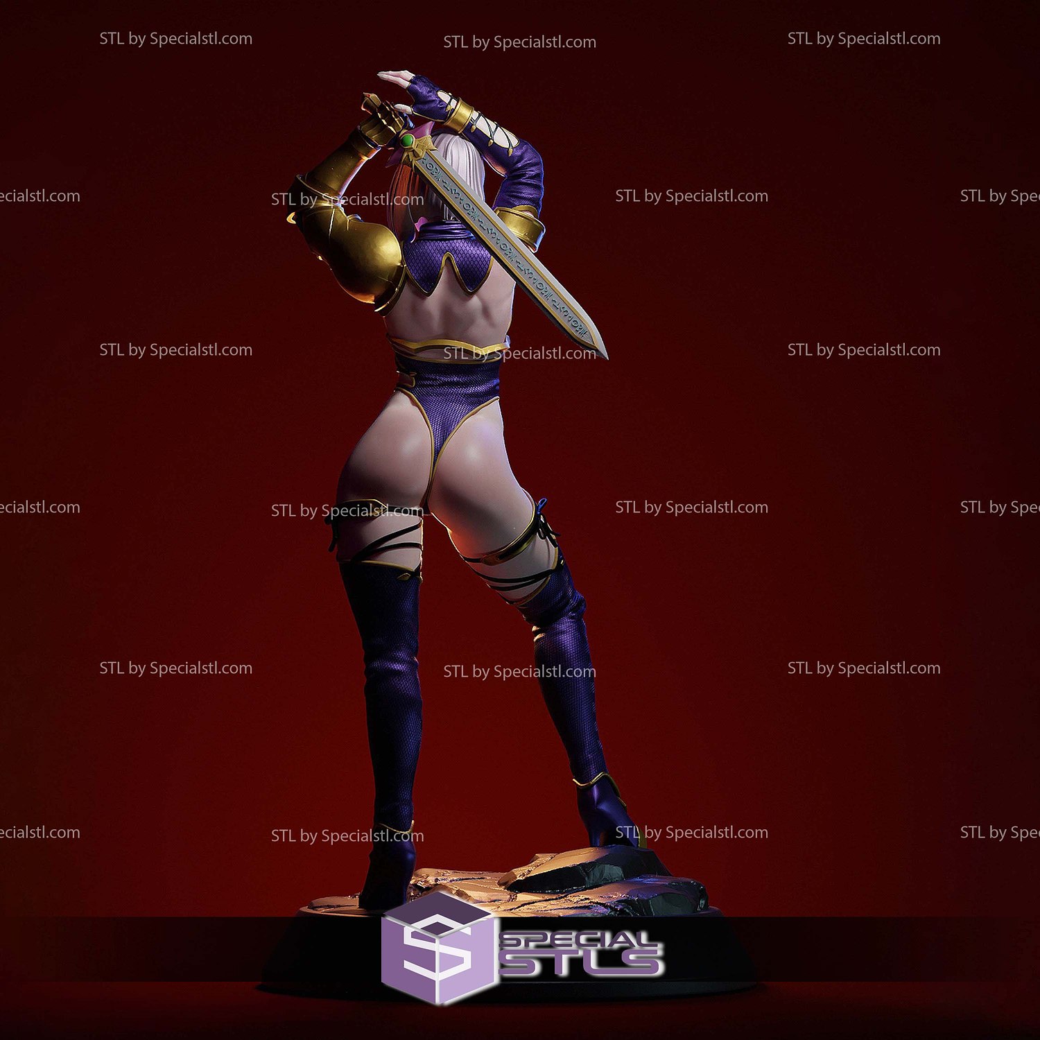 Ivy Valentine Soulcalibur 1998 STL Files 3D Model — view 4