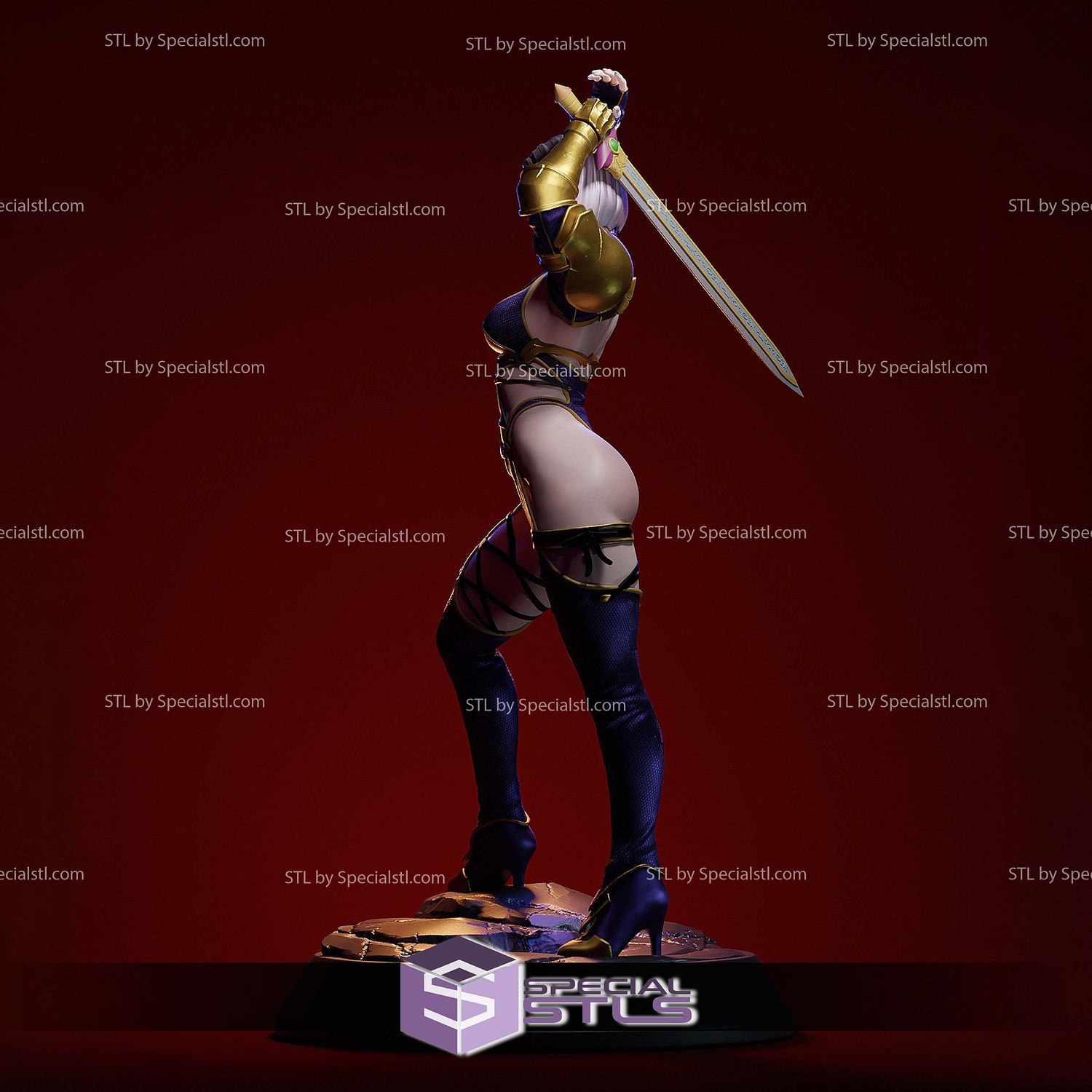 Ivy Valentine Soulcalibur 1998 STL Files 3D Model — view 5