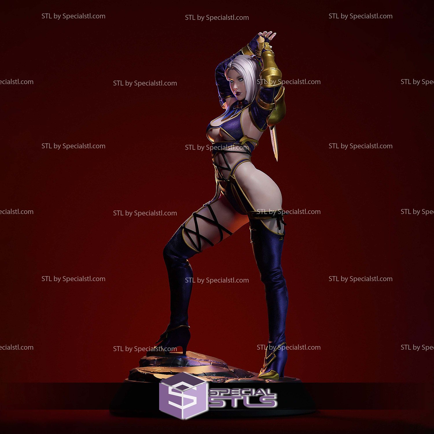 Ivy Valentine Soulcalibur 1998 STL Files 3D Model — view 6