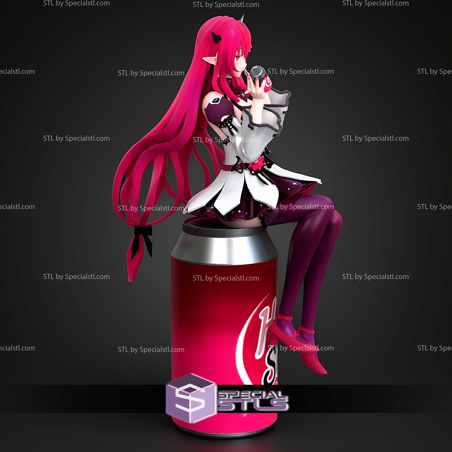 Irys Hololive Vtuber STL Files 3D Model — view 2