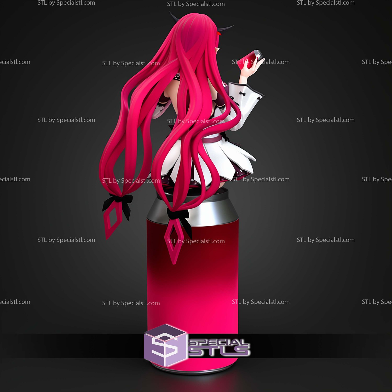 Irys Hololive Vtuber STL Files 3D Model — view 4