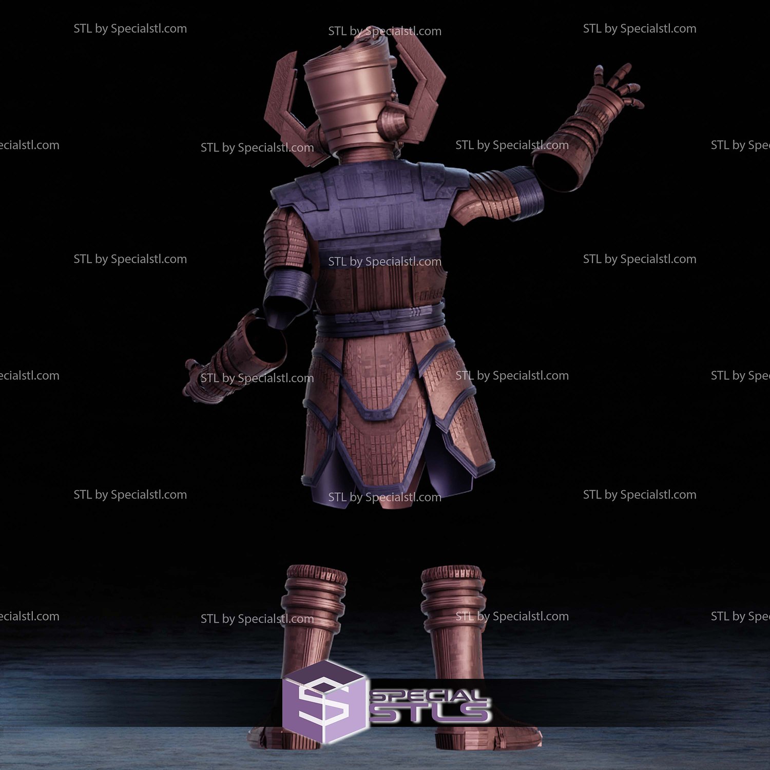 Cosplay STL Files Galactus Armor 3D Model — view 3