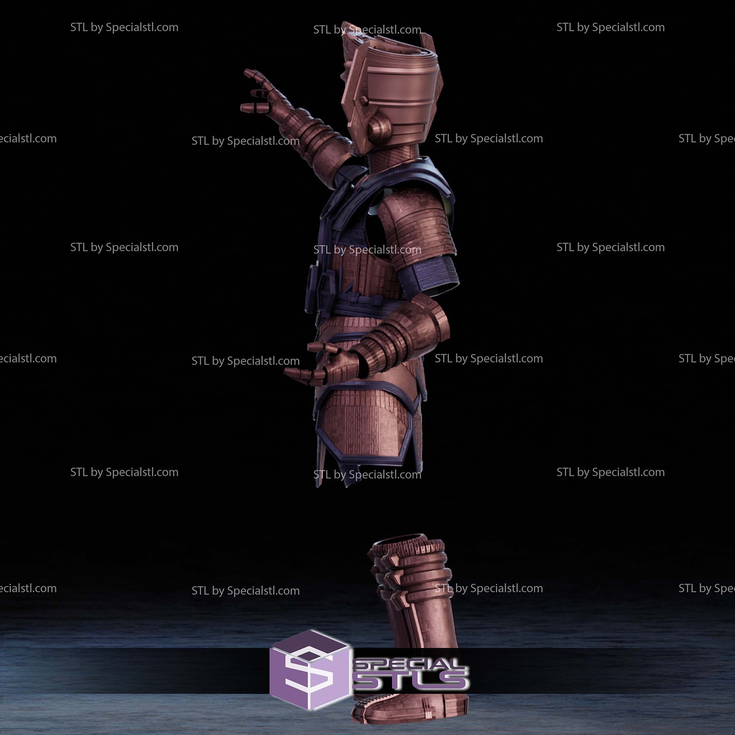 Cosplay STL Files Galactus Armor 3D Model — view 4