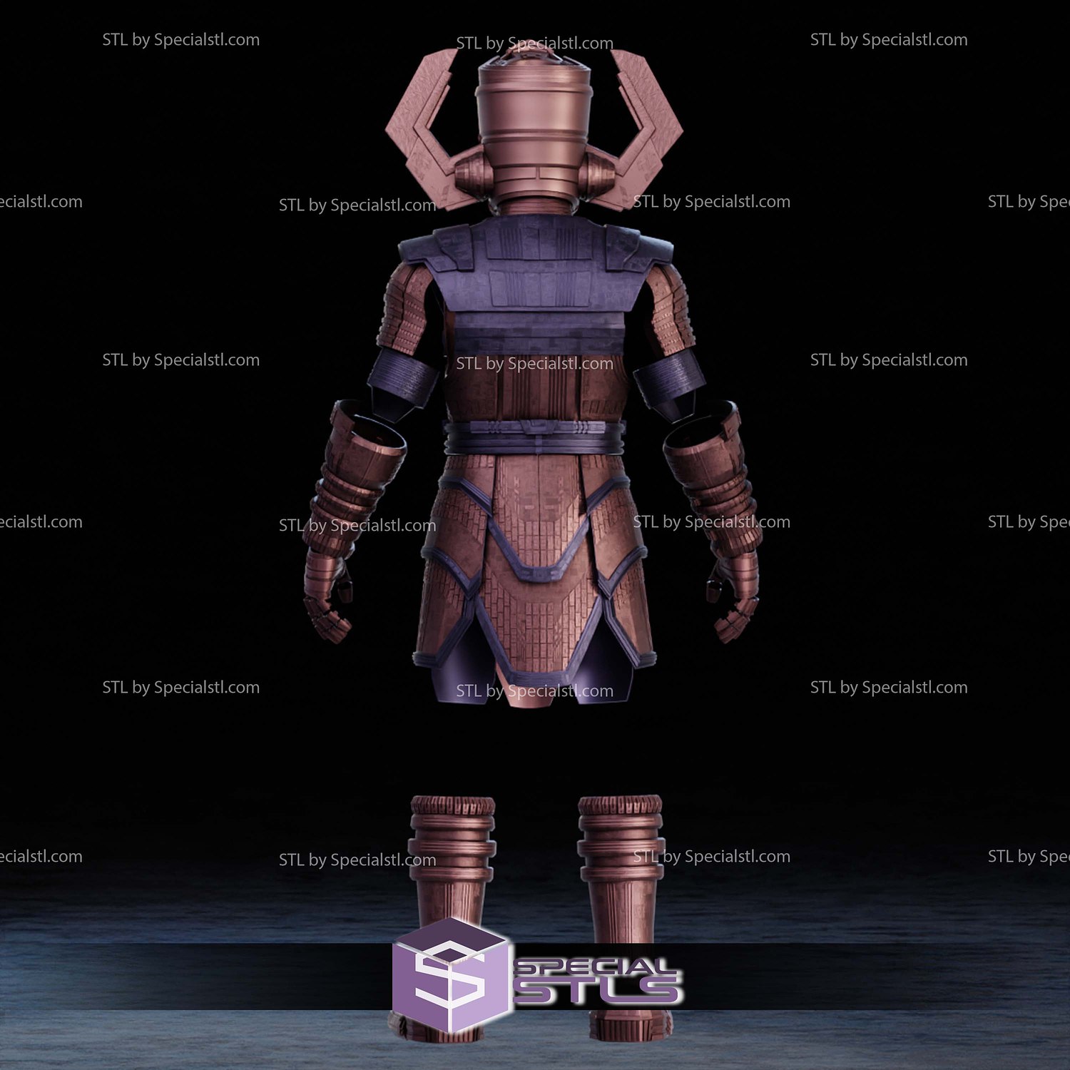 Cosplay STL Files Galactus Armor 3D Model — view 7