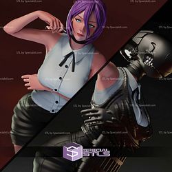 Reze and Bomb Devil 210mm STL Files 3D Model