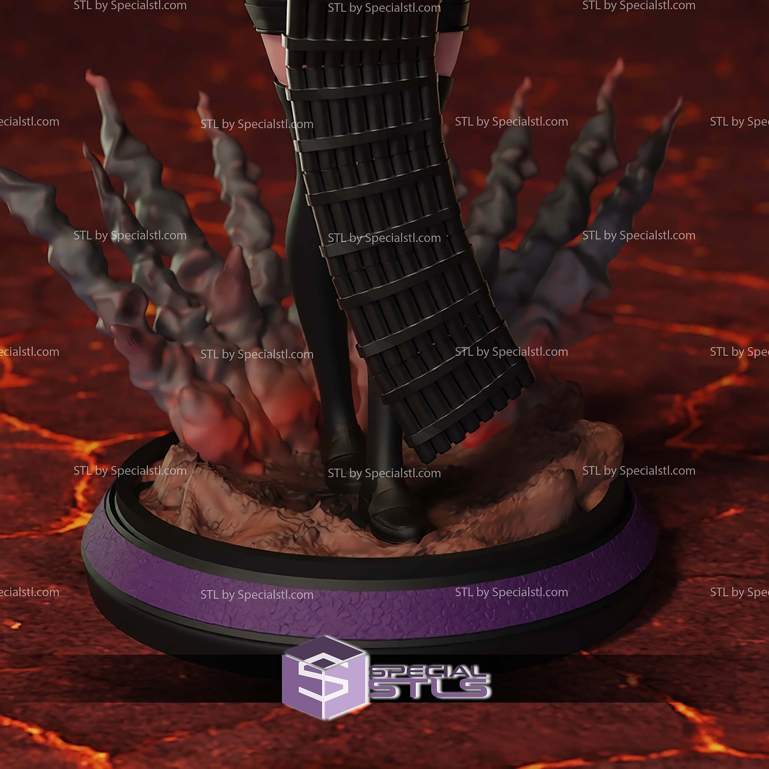 Reze and Bomb Devil 210mm STL Files 3D Model — view 6