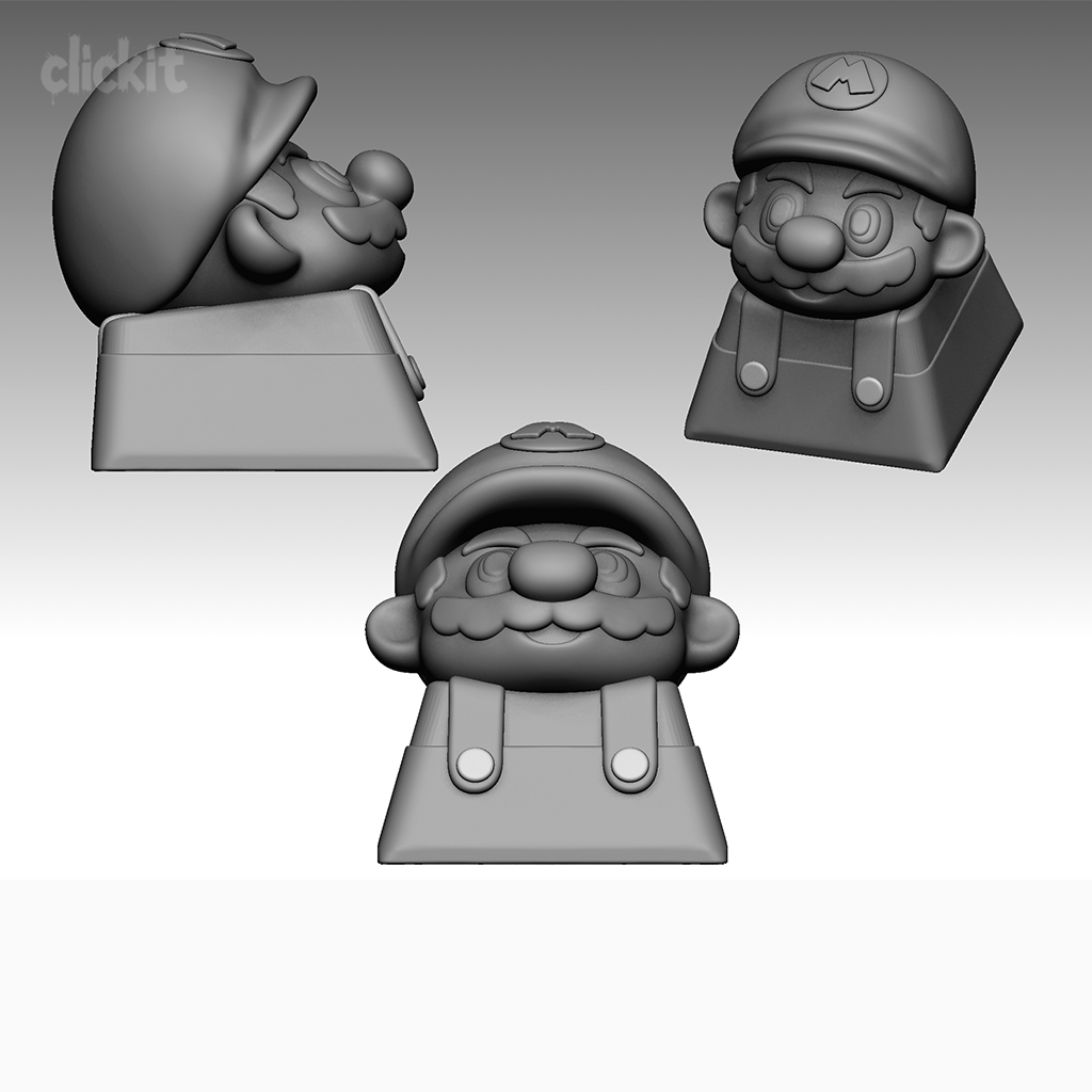 Mario Keycap – 3D Printable Mechanical Keyboard Keycap 3MF Model