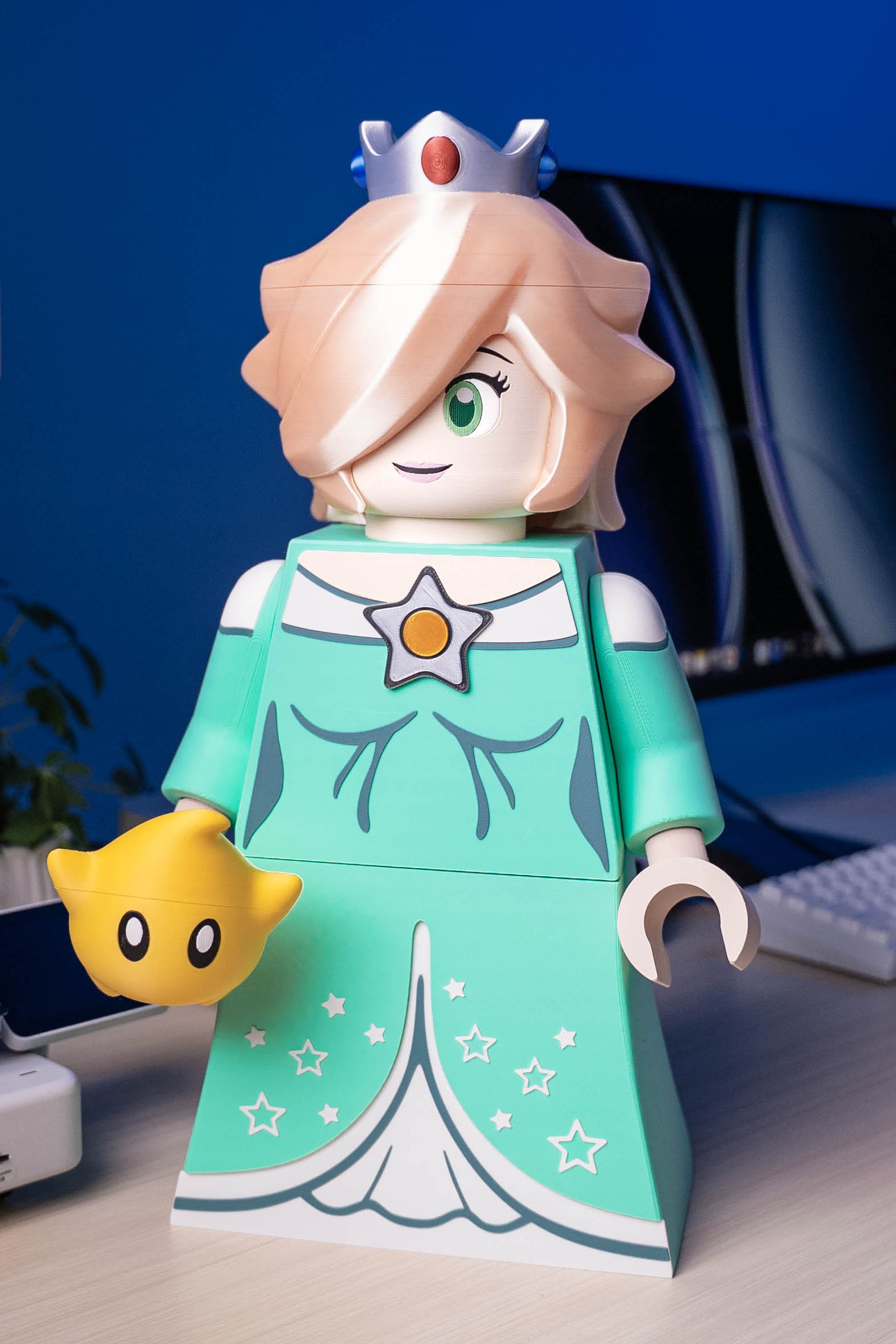 Princess Rosalina Modular Figure 3D 3MF Model — view 8