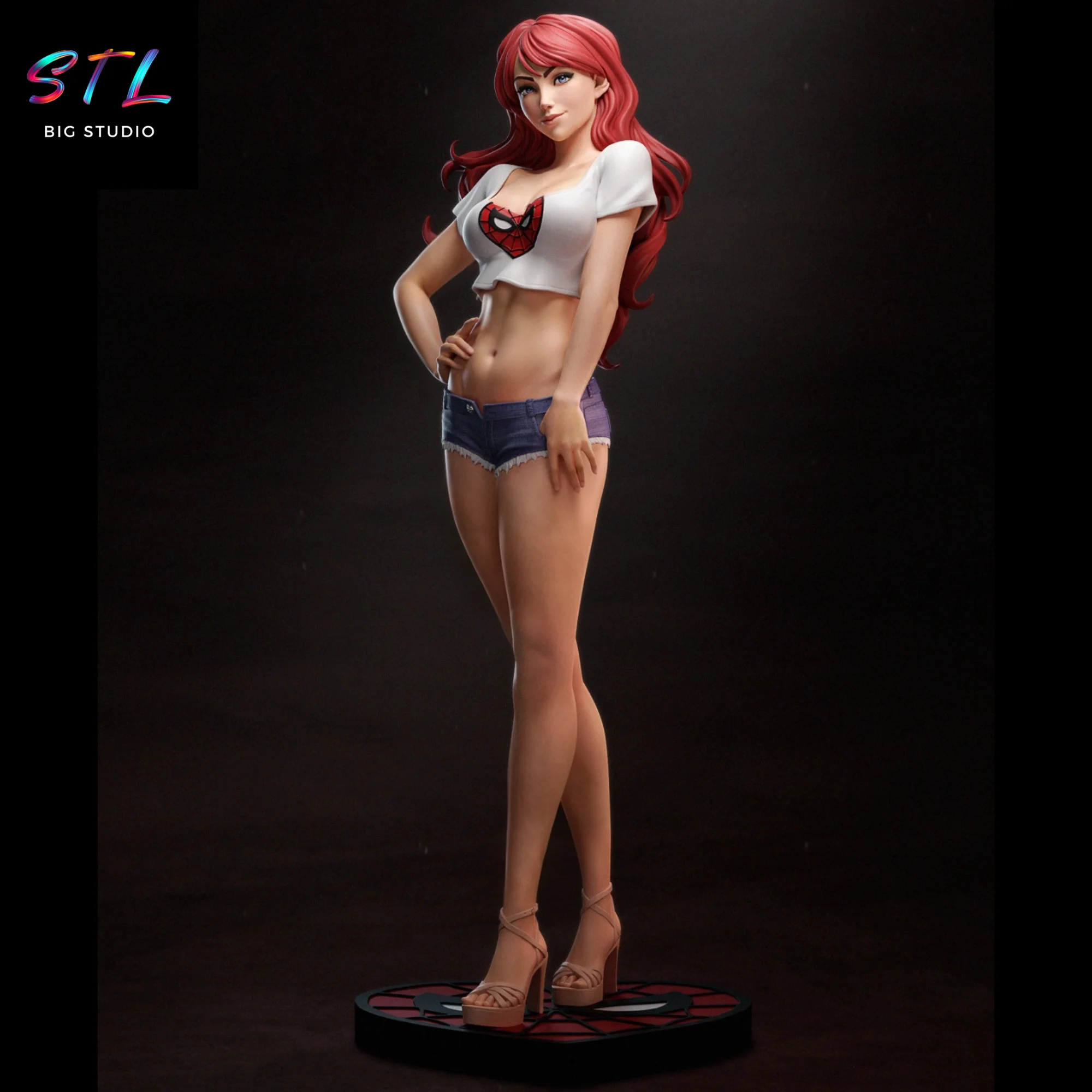 Mary Jane Watson STL | Spider-Man Marvel | Figure for 3D Printing Model