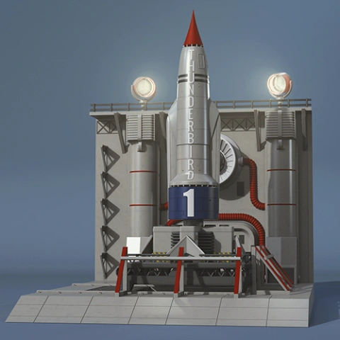 Thunderbird 1 3D Printing Model | Assembly STL Model