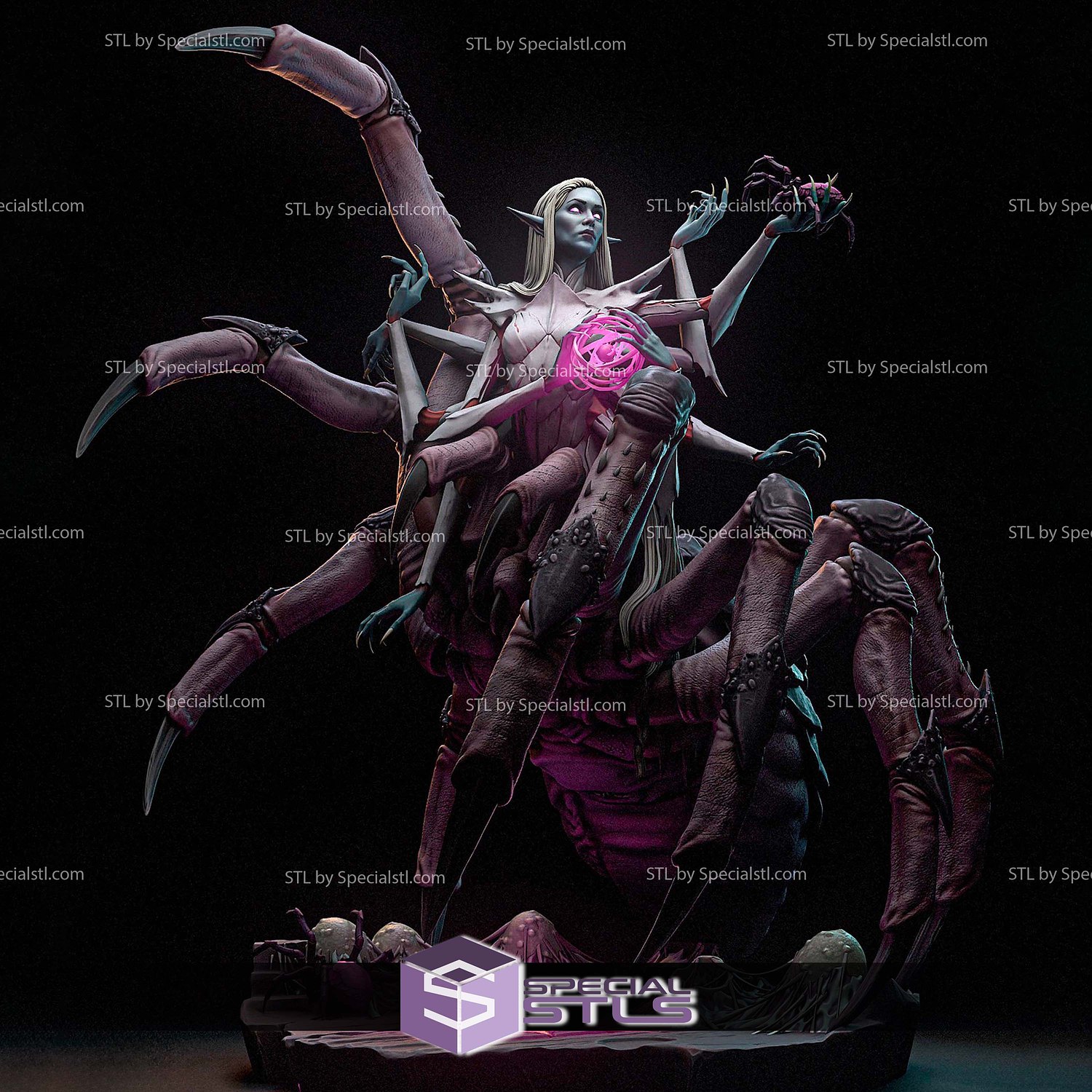 Lolth Dungeons Dragons 3D Printer Files STL Model — view 2