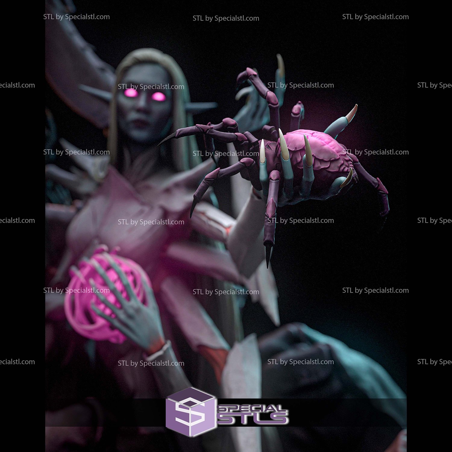 Lolth Dungeons Dragons 3D Printer Files STL Model — view 4