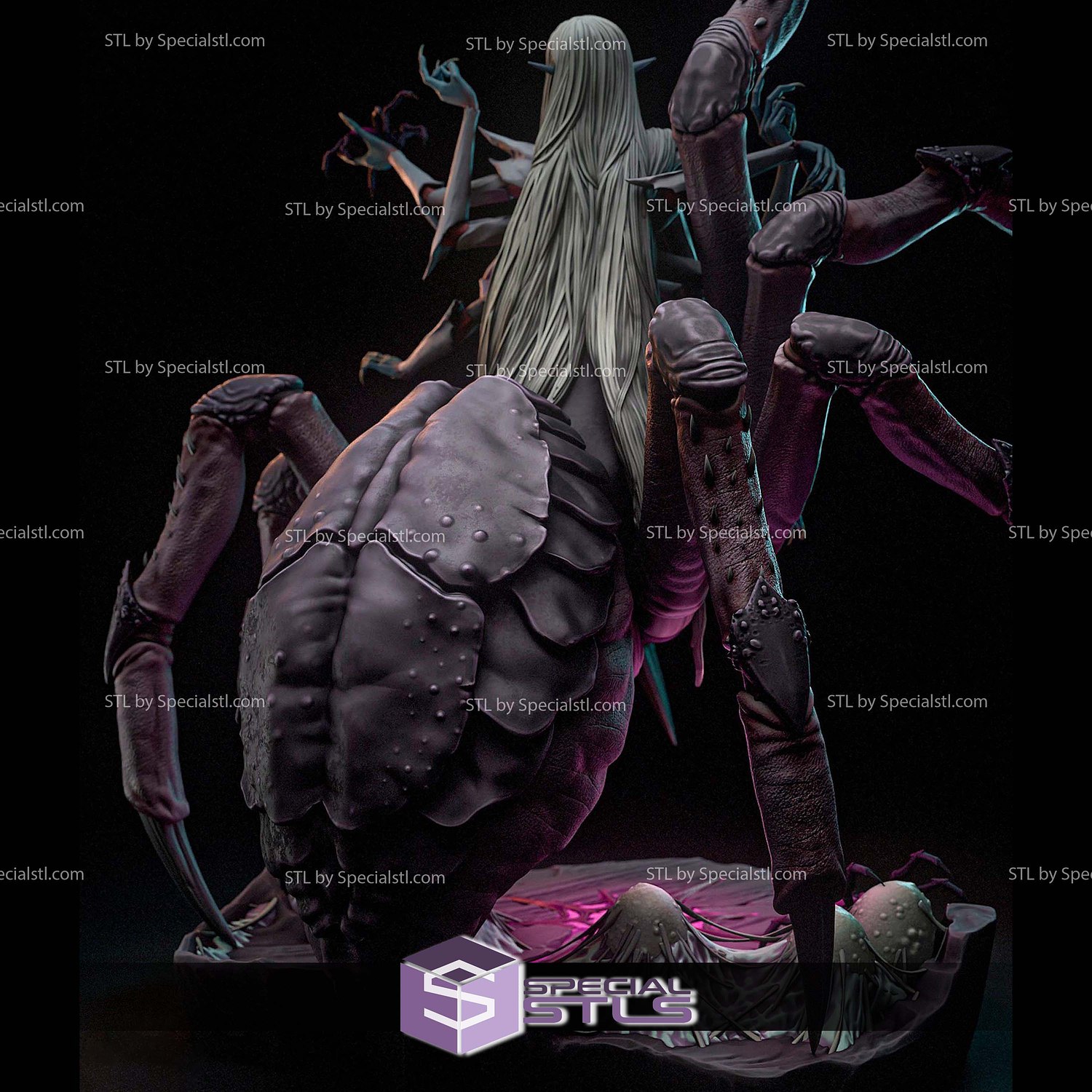Lolth Dungeons Dragons 3D Printer Files STL Model — view 6