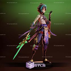 Xiao Genshin Impact Digital STL Files 3D Model