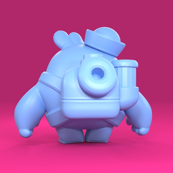 Squeak Original - Brawl Stars 3D 3MF Model — view 3