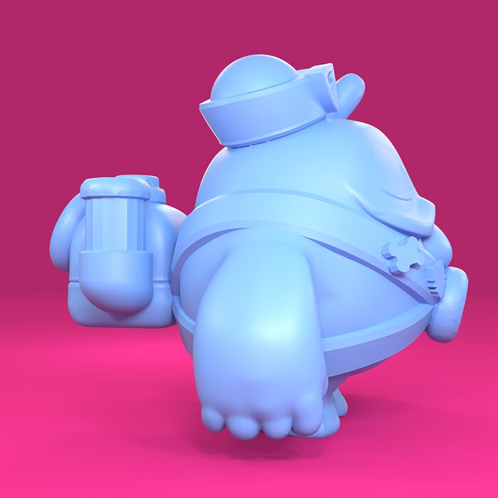 Squeak Original - Brawl Stars 3D 3MF Model — view 4