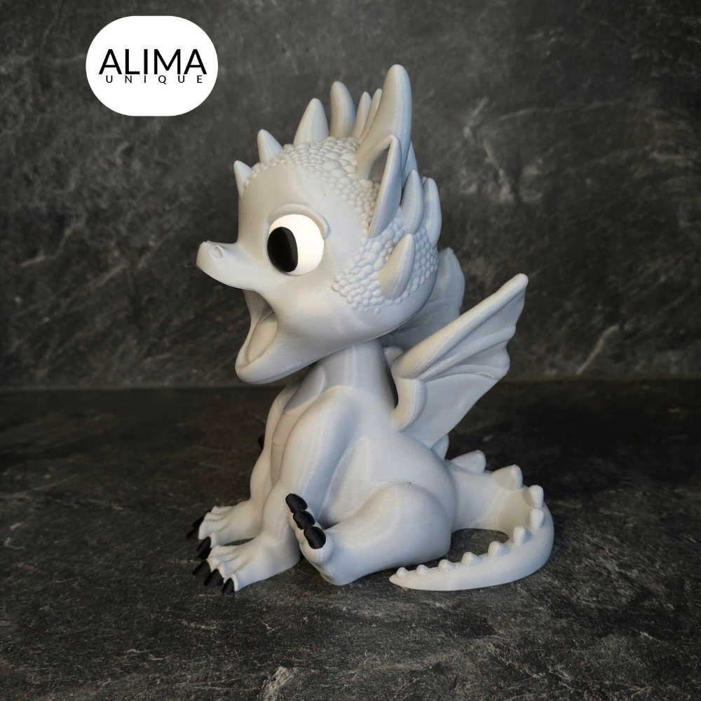 Little Dragon - suitable for Alexa echo pop 3D STL Model — view 4