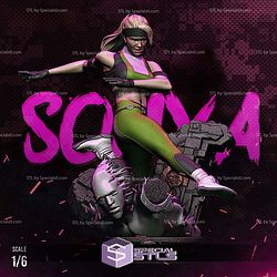 Sonya Blade Kick 1-6 3D Printer Files STL Model