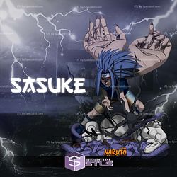 Sasuke Mark of Cursed V2 3D Printer Files STL Model