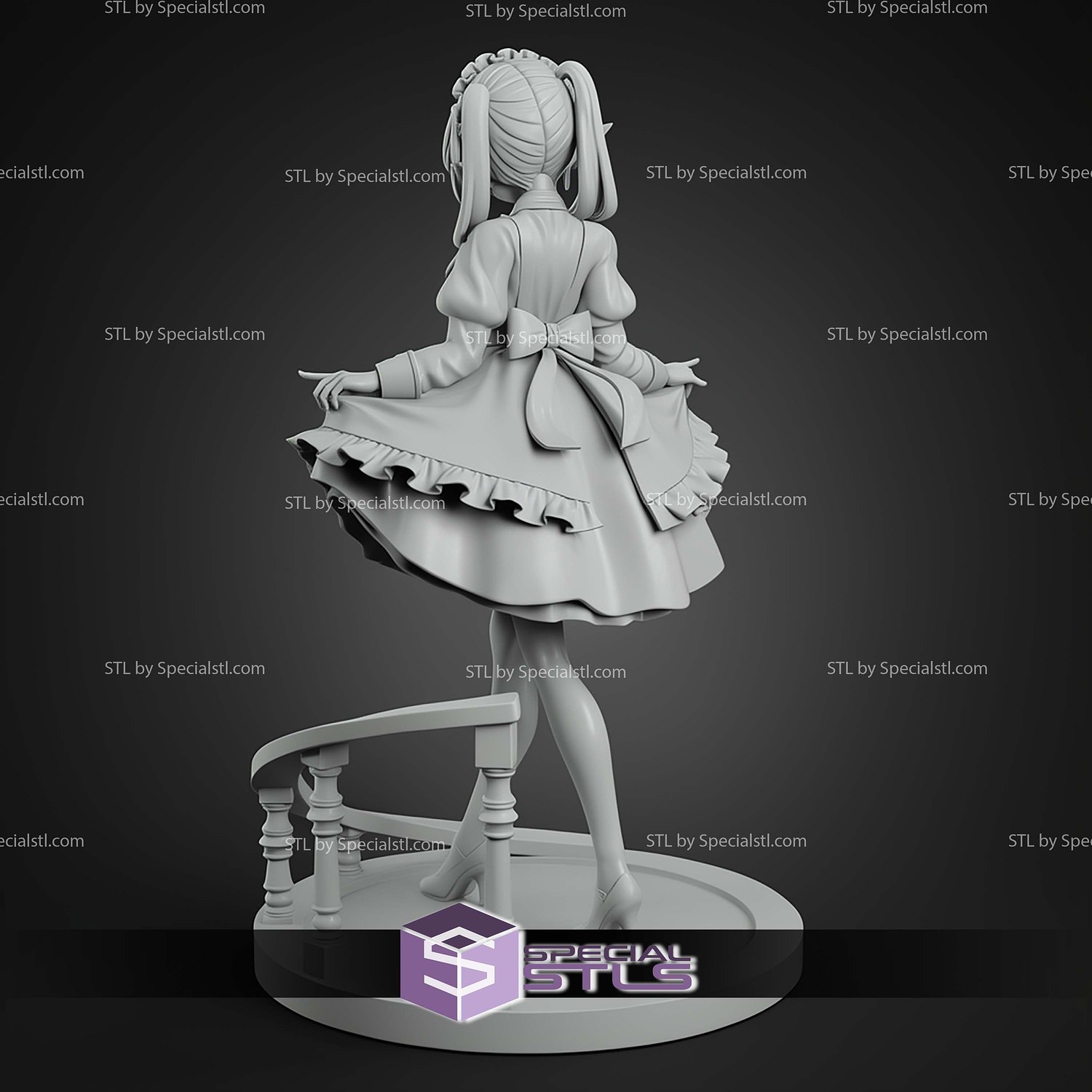 Frieren Maid 1 7 STL Files 3D Model — view 2