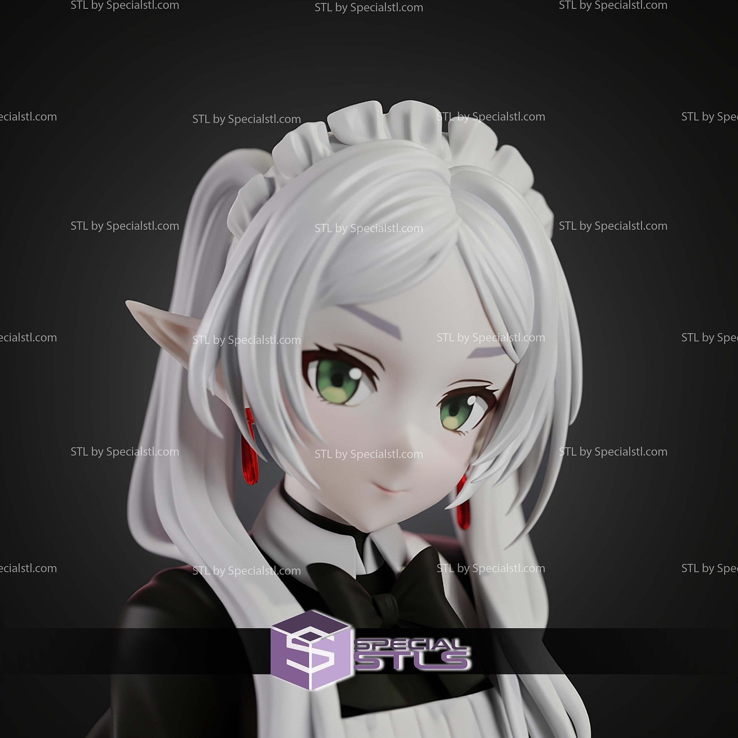 Frieren Maid 1 7 STL Files 3D Model — view 4