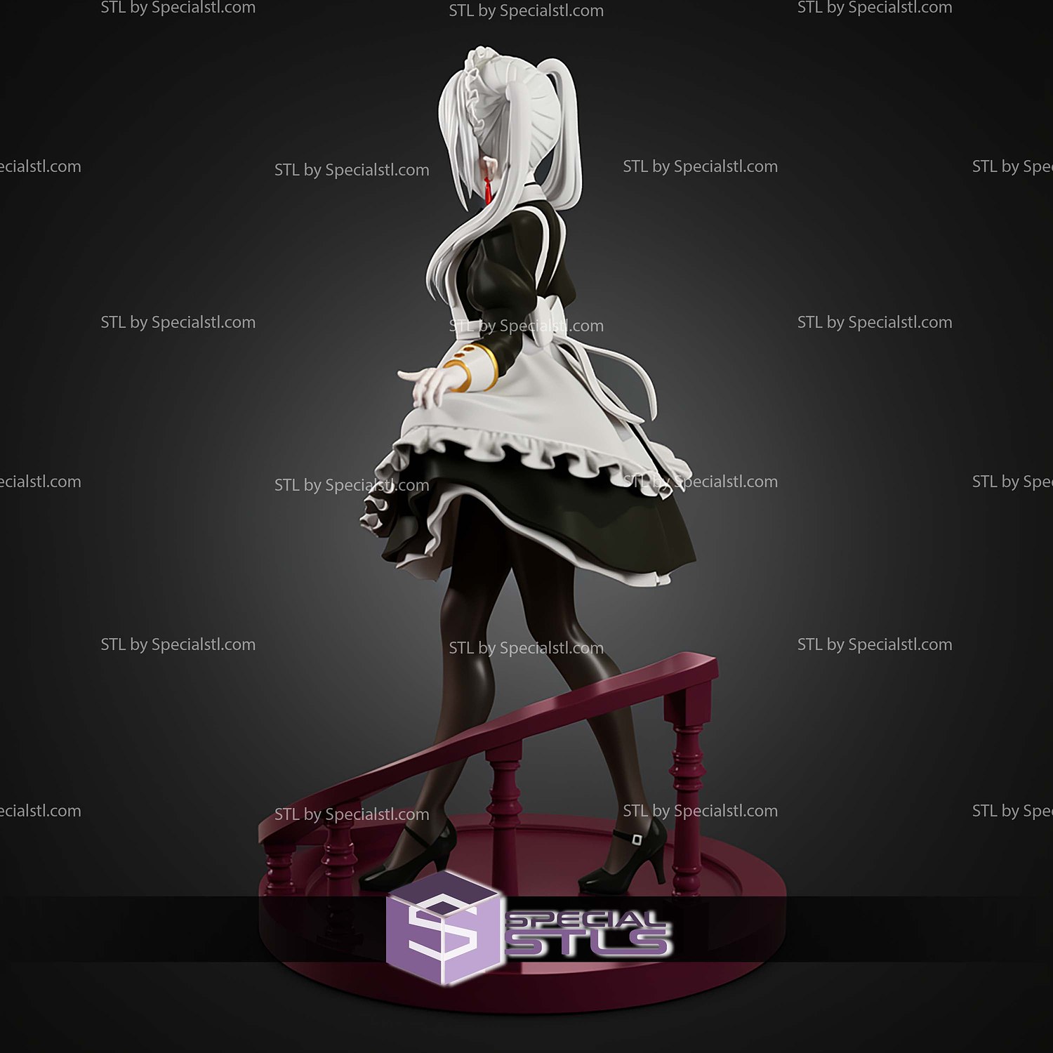 Frieren Maid 1 7 STL Files 3D Model — view 6
