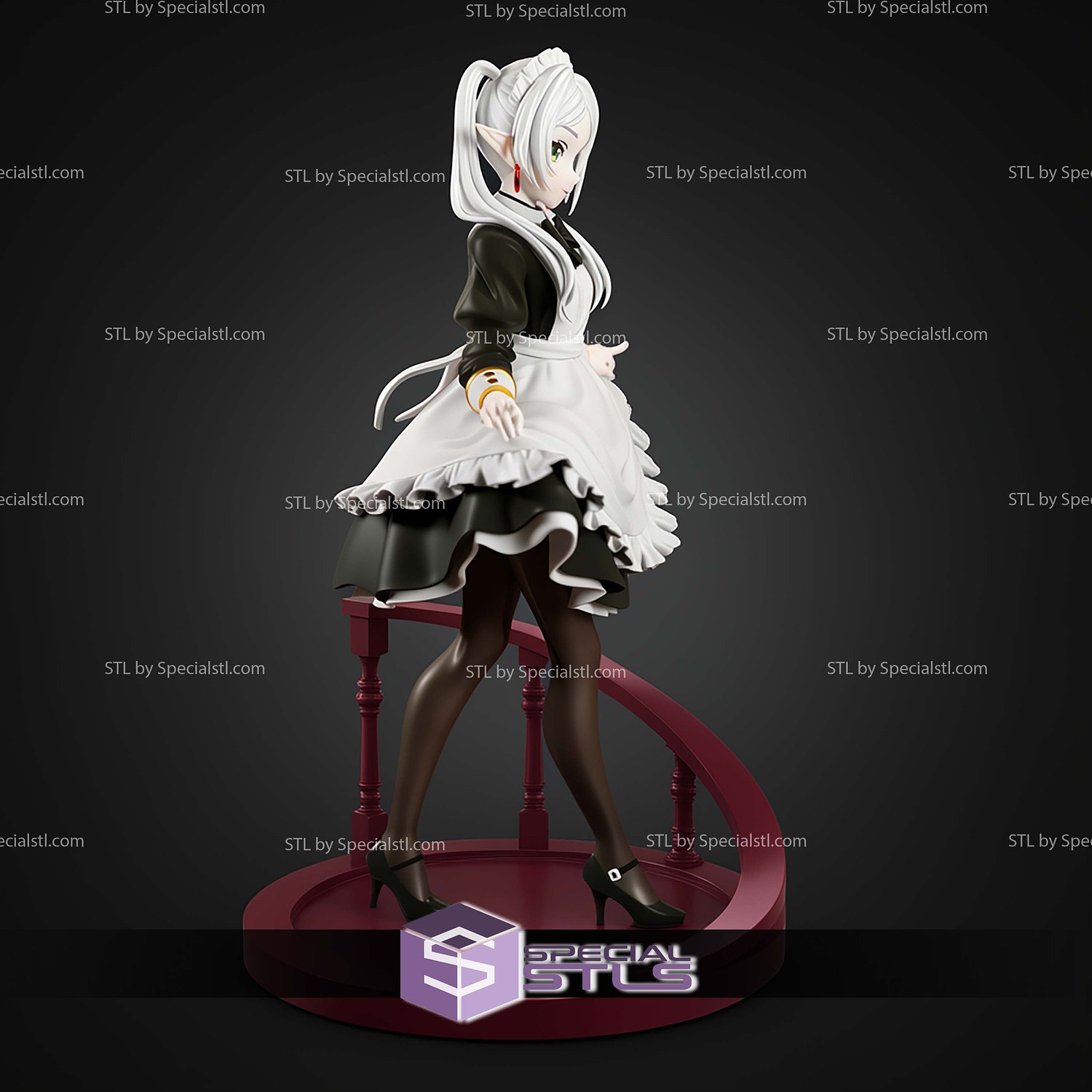 Frieren Maid 1 7 STL Files 3D Model — view 8