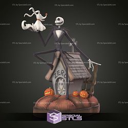 Jack Skellington New Diorama 3D Printing Models STL Model — view 1